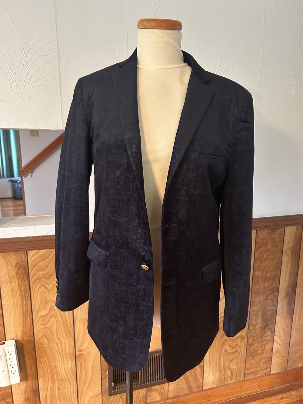 Isaac Mizrahi Navy Blazer